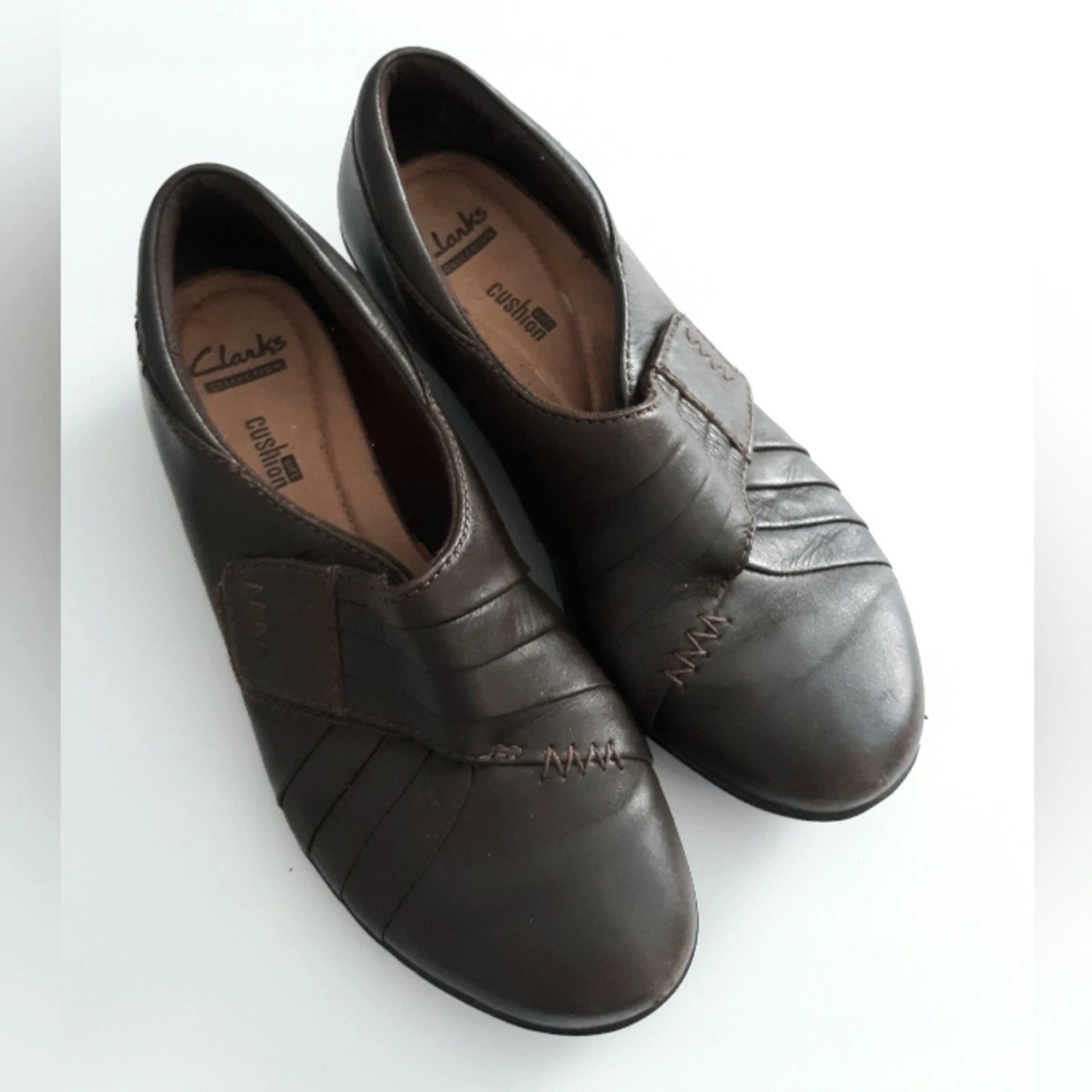 Mocassini Clarks Soft Cushion in pelle marrone 6