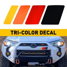 Classic Retro Style Tricolor Stripe Decal Sticker For Toyotalexus Etc J 13inch