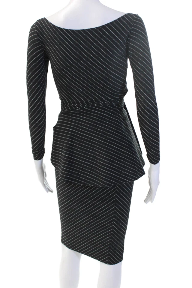 Vestido Bodycon Feminino Chiara Boni La Petite Robe Preto Manga Longa Tamanho 38 - Imagem 3 de 4