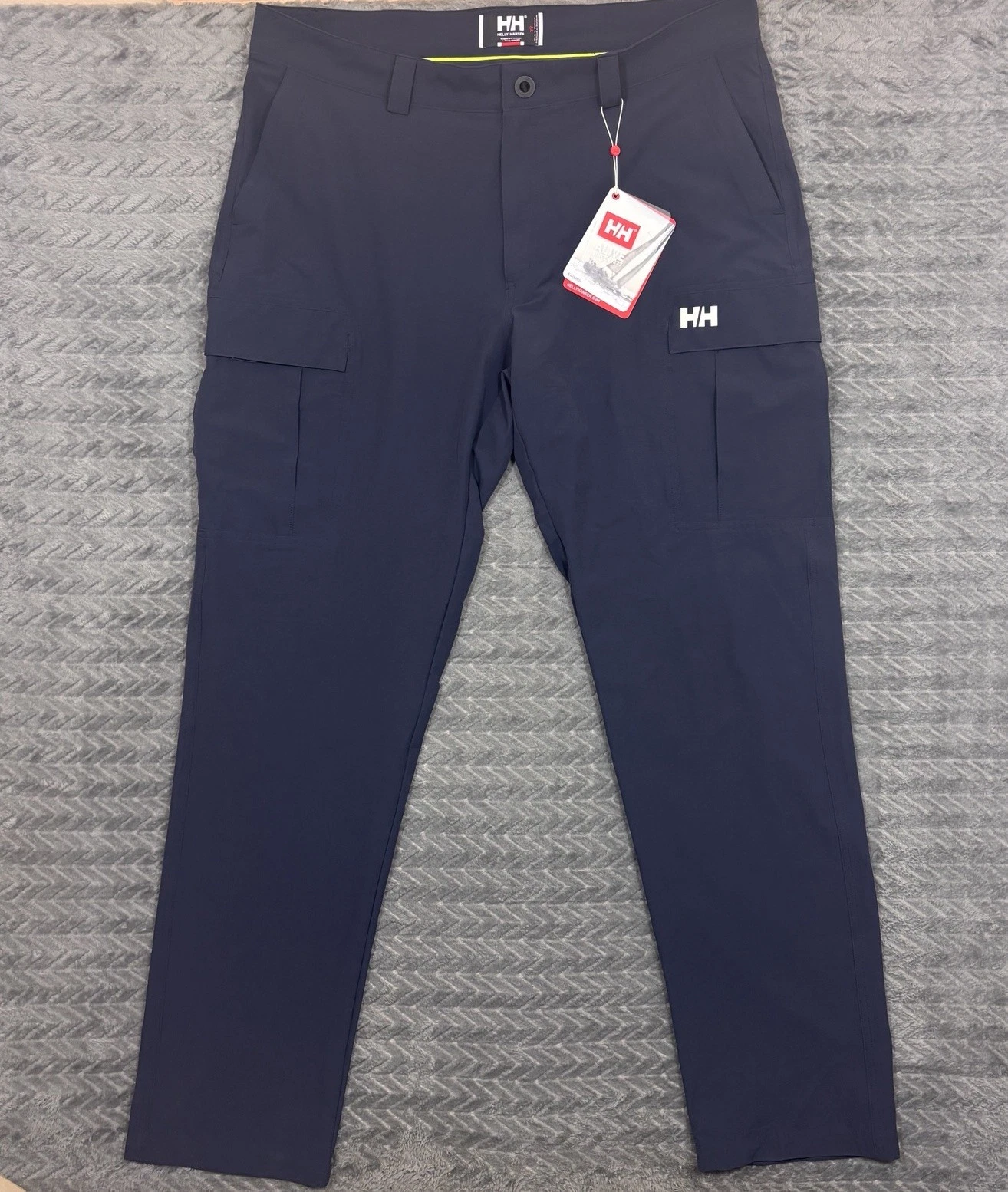 Helly Hansen Size 38 Cargo Pants Blue Sailing Fishing Hiking