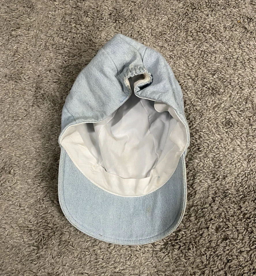 Sombrero elástico de mezclilla Winnie The Pooh vintage para niños pequeños con logotipo Foto 3 de 4