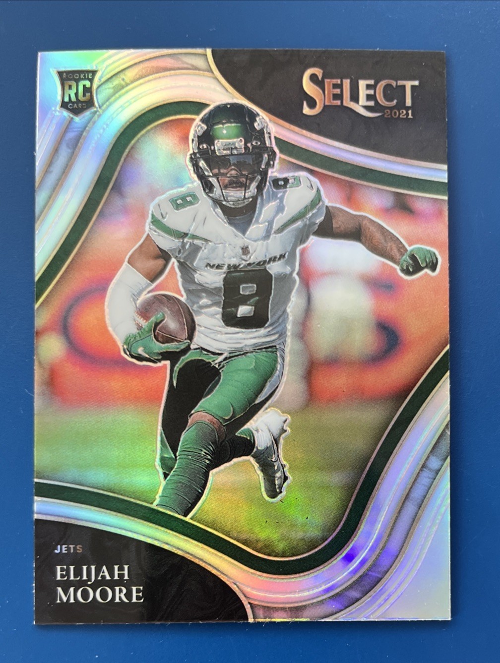 2021 Panini Select - Field Level Elijah Moore #356 Silver Prizm (RC)