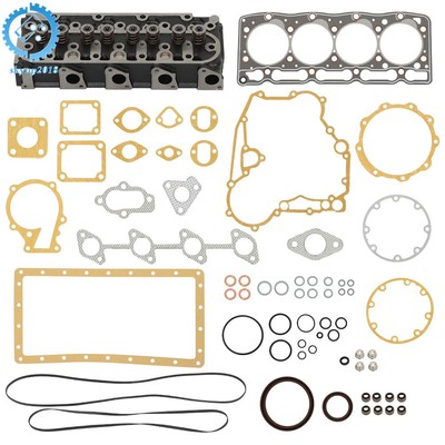 V1505 For Kubota V1505D V1505T V1505E Engine Complete Cylinder Head w/Gasket Kit