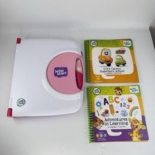 LeapFrog LeapStart Interactive Learning System Pink White 2 Books Preschool