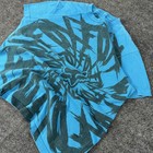 Vintage Fox Racing All Over Print Graphic T-Shirt Grungy Faded Blue tee