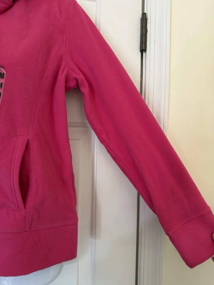 NUEVO CON ETIQUETAS TEK GEAR MUJER ROSA POLAR CREMALLERA SUDADERA CON CAPUCHA CHAQUETA TALLA MEDIANA Foto 4 de 4