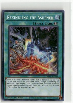 Yugioh Rekindling the Ashened LEDE-EN094 Super Rare 1st Ed NM