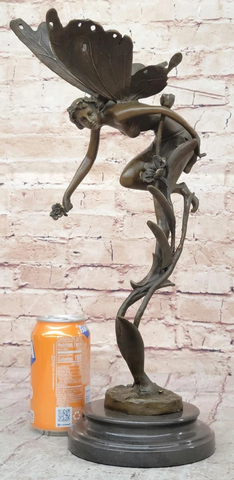 Collectible/Gift Original Cesaro Fantasy Fairy Art Bronze Sculpture Figure Decor - Image 2 of 4