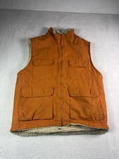 Old Navy Vest Kids Size 12 Bright Orange Vest Inner Fleece Youth Vest Outdoors