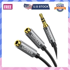 Headphone Splitter 3.5mm Audio Stereo Y Splitter Aux Extension Cable
