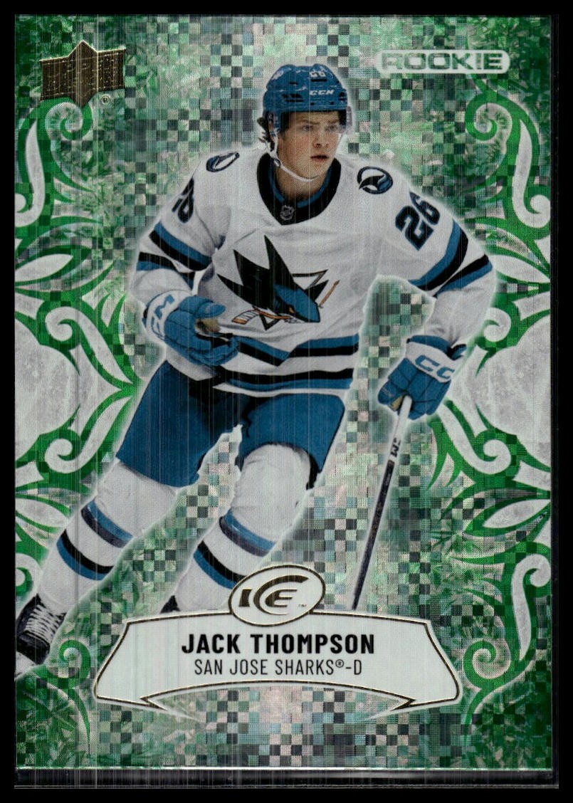 2024-25 Upper Deck Ice #130 Jack Thompson Emerald Green RC