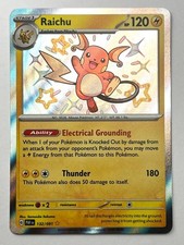 Raichu 132/091 Paldean Fates Pokémon Card Near Mint NM Shiny Rare Holo on eBay