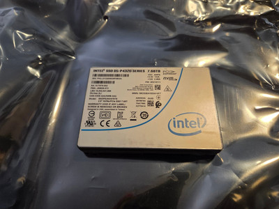 Intel D5-P4320 7.68TB Enterprise SSD NVMe PCIe 3.1x4 U.2 2.5'' QLC SSDPE2NV076T8