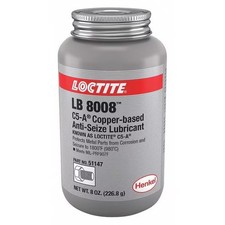 51147 Loctite Anti Seize Lubricant,Copper based,prevents rust,8 oz brush top