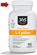 L Lysine 500 Mg Vegetable Capsules, 100 Count