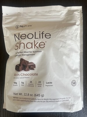 NeoLife Shake RICH CHOCOLATE 15 Servings - New/Sealed! Exp 9/2026