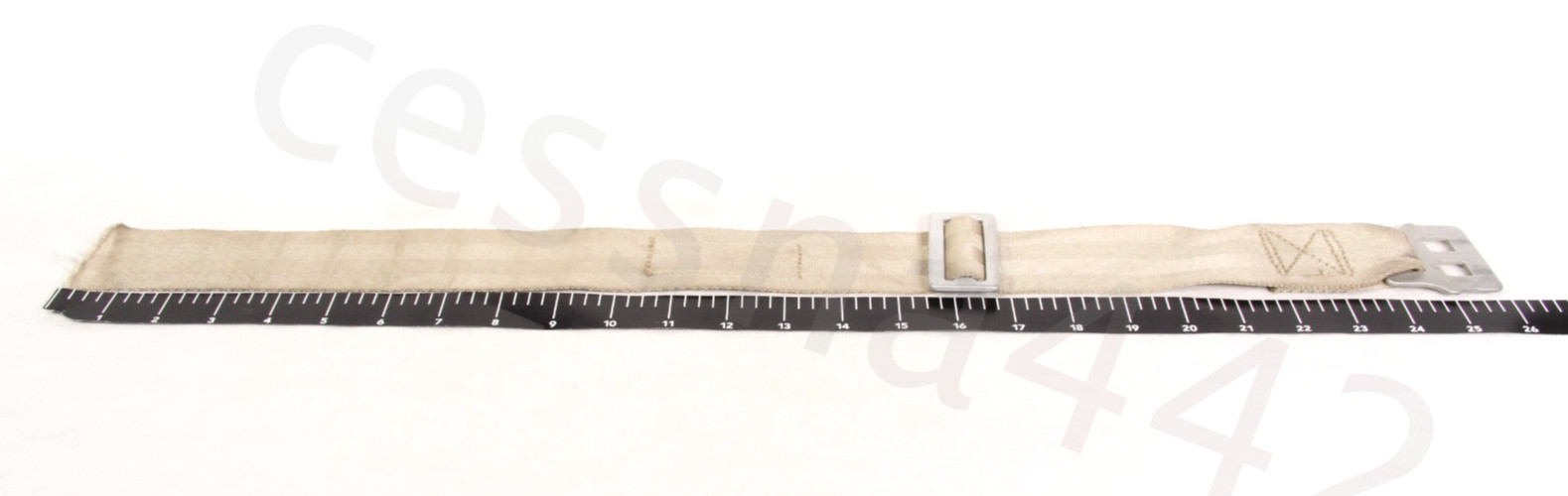 DAVIS Vintage Aircraft Seat Belt FDC-5900-117-1 Original HALF Only 2" Tan Sand