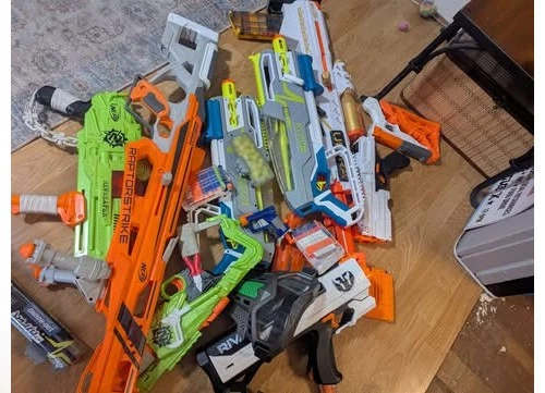 nerf gun lot, guns from last 10 years with ammo - Image 2 of 2