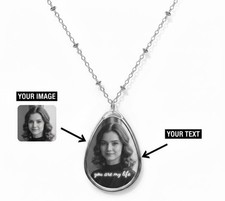     Personalised Engraved Oval Necklace| Pend...