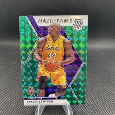 2019-20 Panini Mosaic Shaquille O'Neal #281 Green Prizm HOF Los Angeles Lakers
