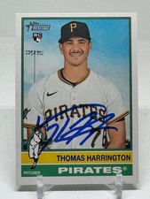 2025 Topps Heritage #664 Thomas Harrington RC MLB SIGNED BASEBALL Card