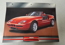 BMW Z1 CARTE FICHE VOITURES D'EXCEPTION EDITION ATLAS
