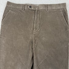 Lauren Ralph Lauren Men  s 34x32 Actual 34x30 Brown Corduroy Straight Leg Pants