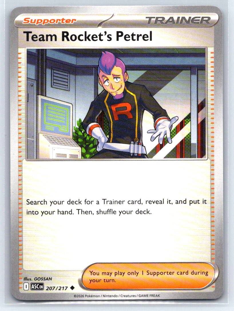 Pokemon ME: Ascended Heroes #207/217 Team Rocket's Petrel Uncommon