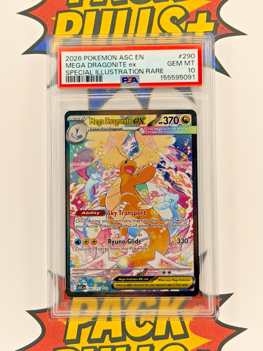 Mega Dragonite ex SIR Special Illustration Rare PSA 10 Ascended