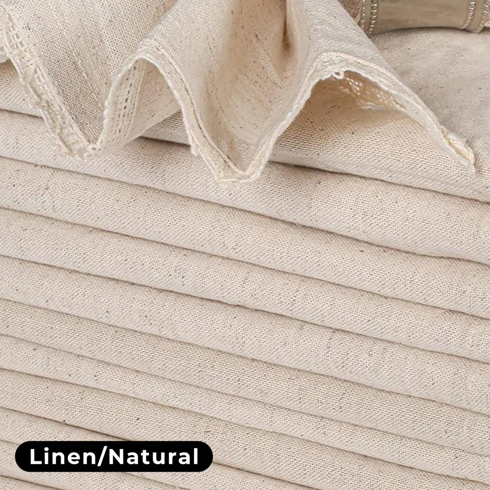 Linen Flax Cotton Cloth Napkins 18x18 with Lace – Set of 72 – Machine Washabl... - Image 3 of 4