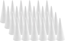 24-Pack 2.13 X 4.25In Craft Foam Tree Cones for DIY Arts and Crafts