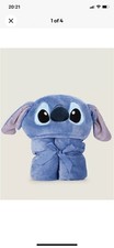 Disney Stitch Hooded Fleece Blanket Wrap Snuggle Throw Soft Warm Poncho Great 🎁