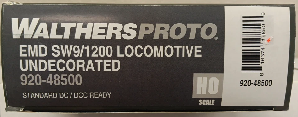 Walthers Proto HO Scale EMD SW900 SW1200 DC DCC Ready 920-48500 Undecorated - Image 3 of 4