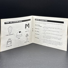 Ducktales - Nintendo NES Manual Instruction Booklet Only