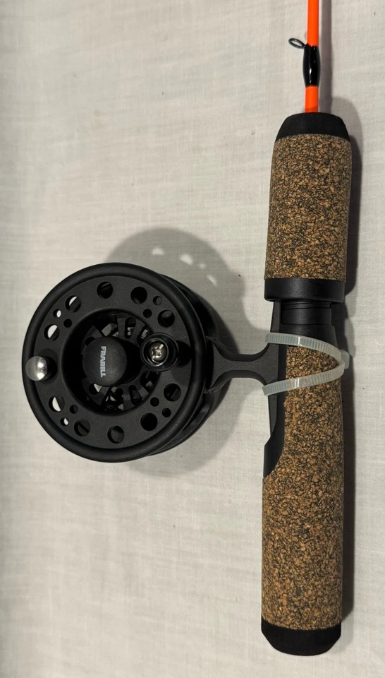 NEW FRABILL ARCTIC FIRE STRAIGHT LINE ICE FISHING ROD & REEL COMBO 27" QUICK TIP - Image 3 of 4