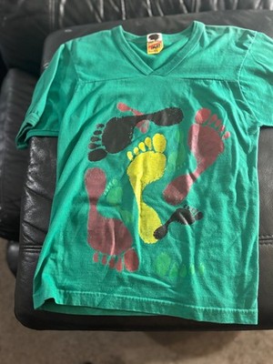 T plus vintage single stitch t shirt 80s footprints S v nk  studio wardrobe sale