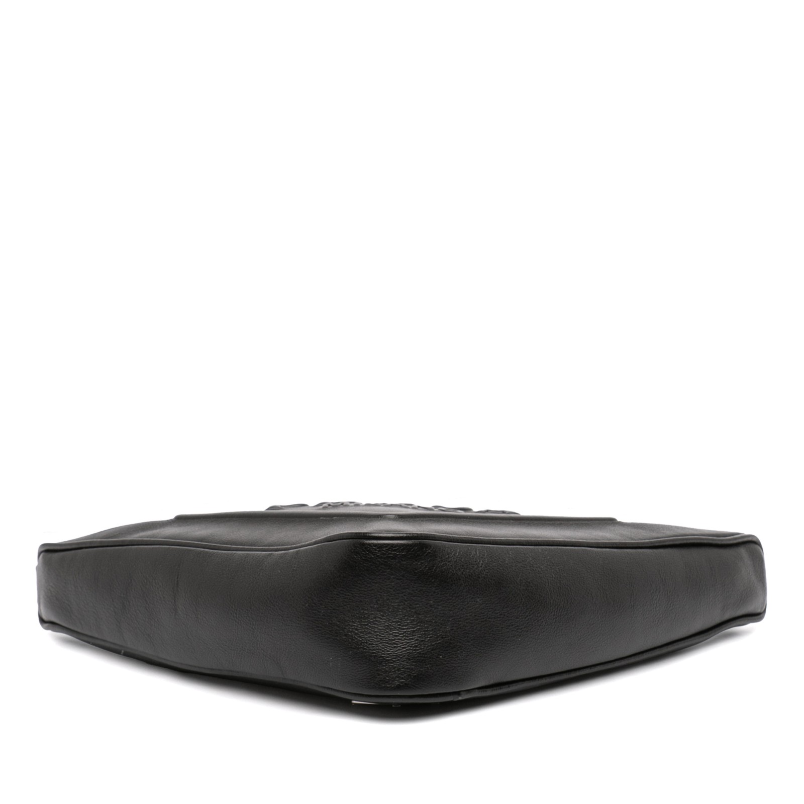 Authenticated Prada Grace Lux Triangle Black Calf… - image 3