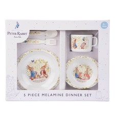 Beatrix Potter - Peter Rabbit 5 Piece Dinner Set - Kids Mealtime Tableware