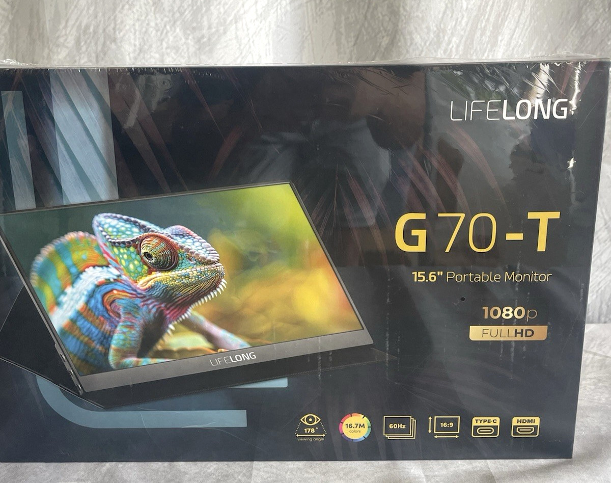 Lifelong Portable Monitor 15.6" 1080P Model G70