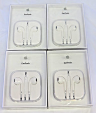 Original OEM Apple iPhone Wired 3.5mm EarPods Headphone MD827LL/A, Lot of 4, NEW