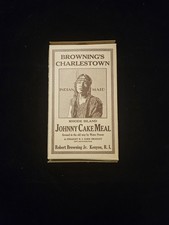 Rare Charlestown Rhode Island Johnny Cake Meal Box RI