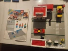1980 VINTAGE Lego Legoland Exxon Gas Station #6375, Minifigs + Instr.