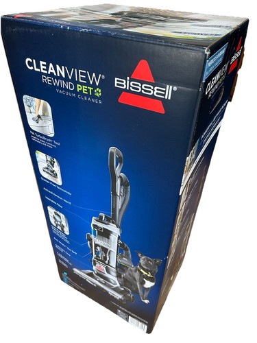 Bissell Cleanview Rewind Pet Vacuum Cleaner Model 3676U Grey - Picture 1 of 7