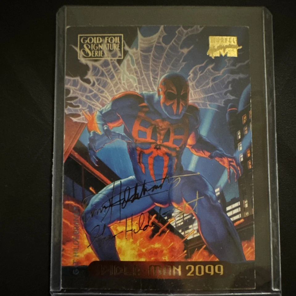 1994 Fleer Marvel Masterpieces #116 SpiderMan 2099 Gold Foil Signatures - Bild 2 von 4
