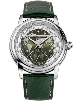 Frederique Constant FC-718KWM4H6 Herrenuhr Classic Worldtimer Automatik 42mm