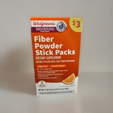 Walgreens Fiber Powder Stick Packs, Orange 7 ...