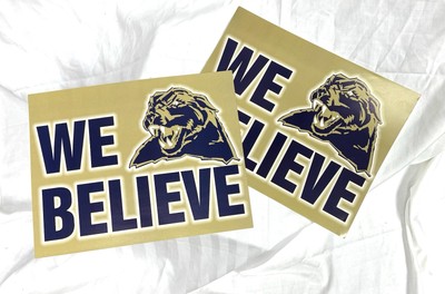 Vintage University of Pittsburgh Pitt Panthers We Believe Poster 90's Lot of 2