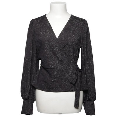 Studio, Wickelbluse, Größe: L, STUAVAISE L/S WRAP LUREX TOP JRS #z2o