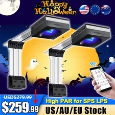2PCS PopBloom RL90 Marine Led Aquarium Light Reef Coral Saltwater Fish Tank Lamp