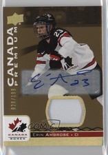 2017 Upper Deck Team Canada Juniors Premium Materials /199 Erin Ambrose Auto au7